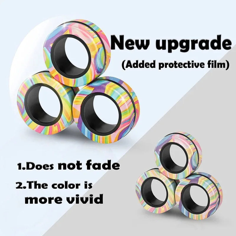 ABS Fidget Spinner Rings for Stress Relief