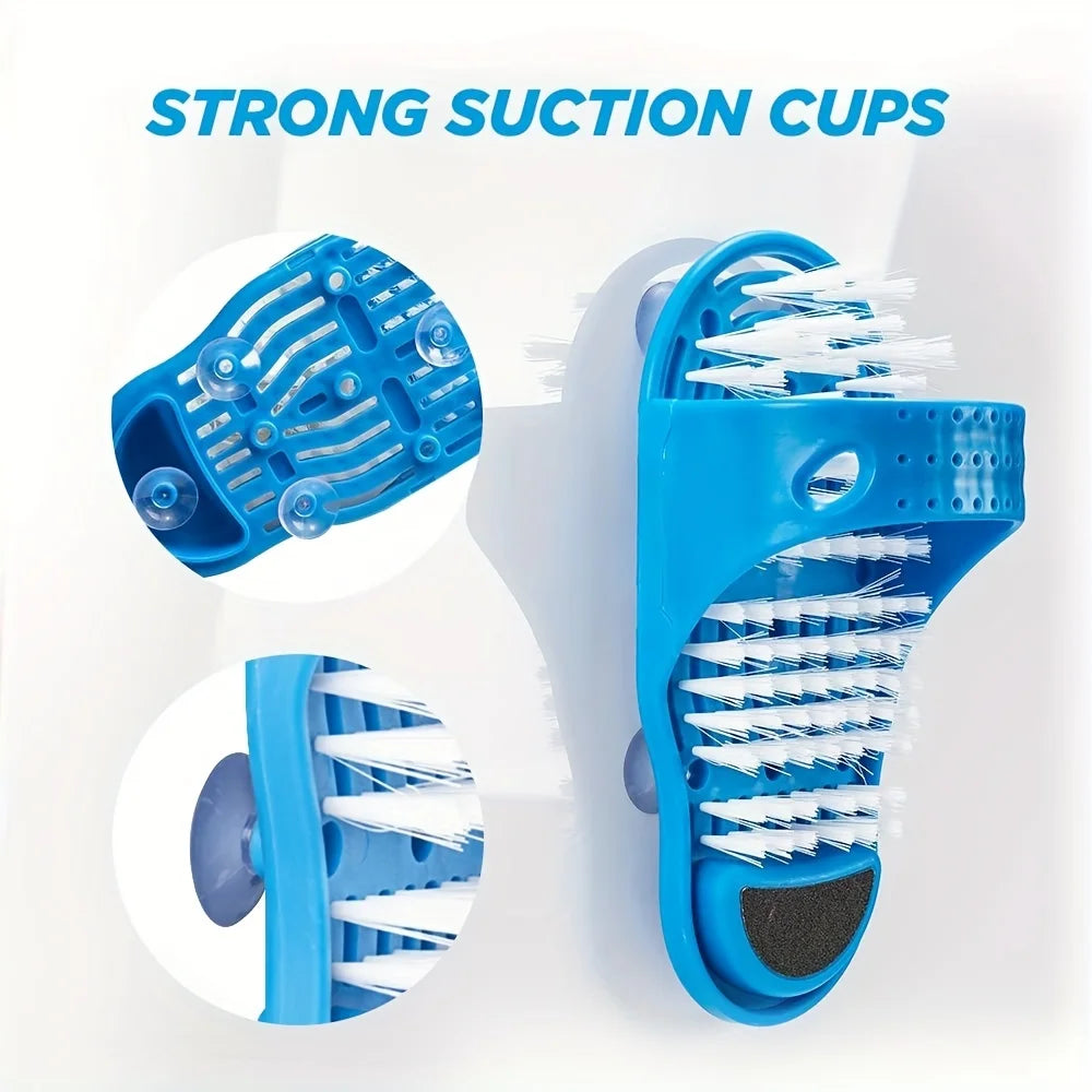 Exfoliating Foot Scrubber & Massager with Pumice Stone