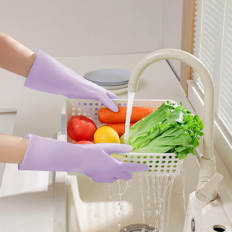 Thin Nitrile Gloves for Cleaning & Dishwashing