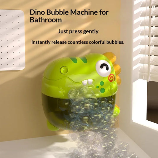 Dinosaur Bath Toy with Bubble Machine for Kids