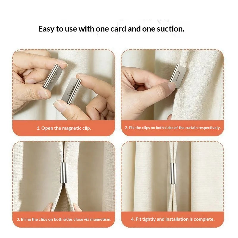 Magnetic Blackout Curtain Clips