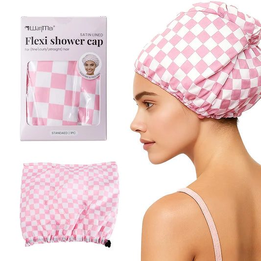 Premium Women's Hair Care Set: Shower Cap & Curling Iron