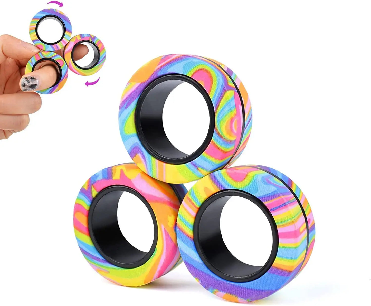 ABS Fidget Spinner Rings for Stress Relief