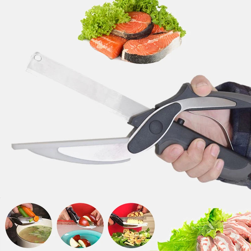 Luxury 2-in-1 Smart Cutter & Chopper Scissors