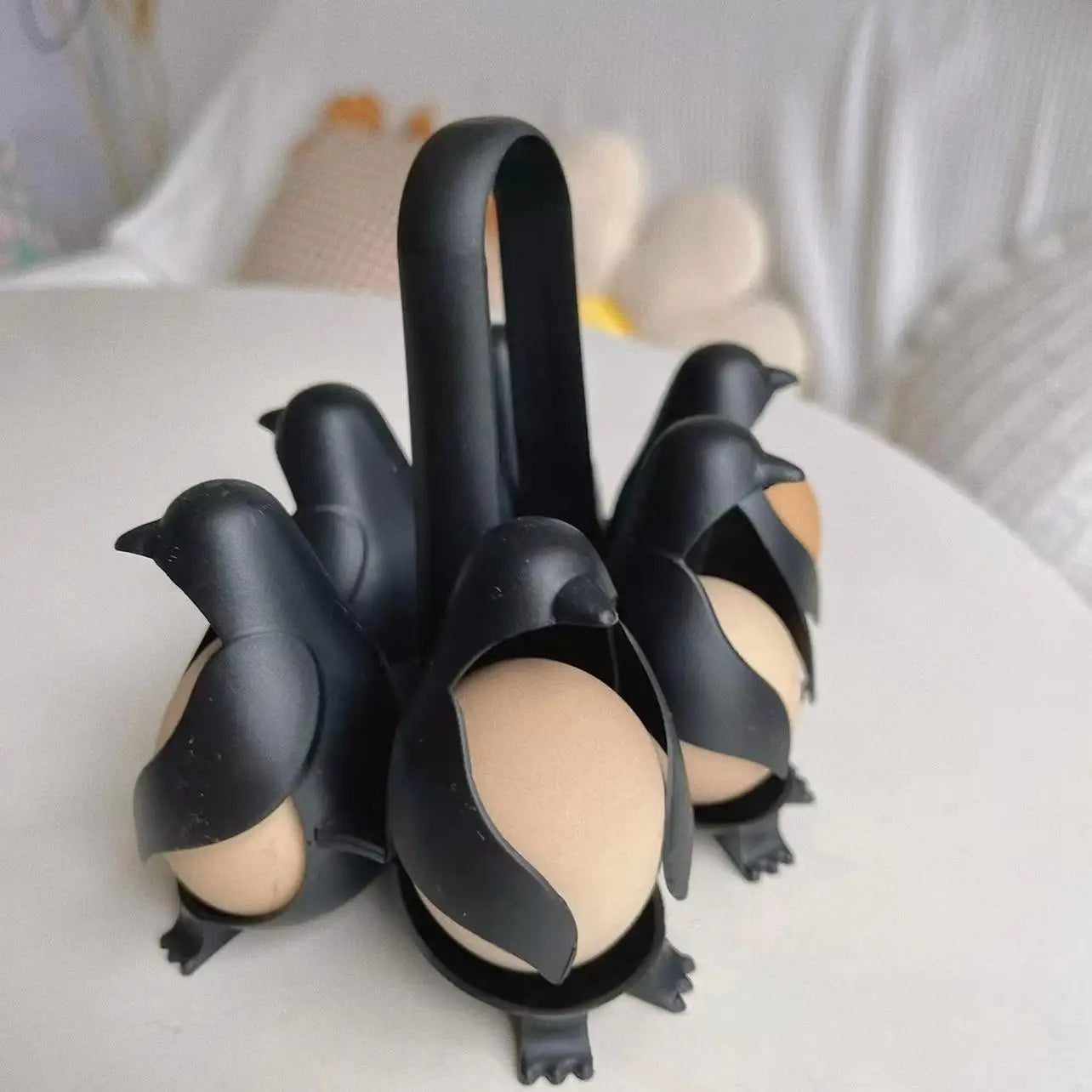 Penguin Egg Cooker & Steamer Rack - Compact & Efficient