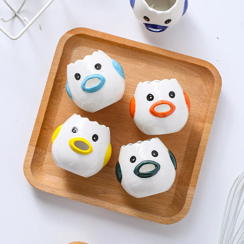 Luxury Ceramic Pig Egg Separator - Eco-Friendly Kitchen Tool