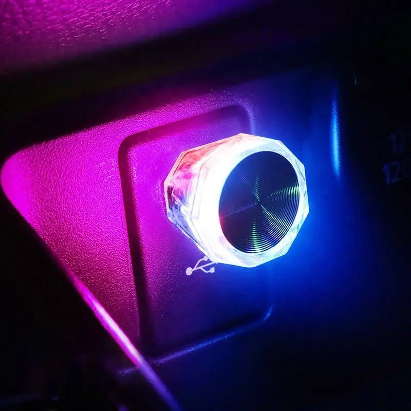 USB Car LED Disco Light - Plug & Play Accessory