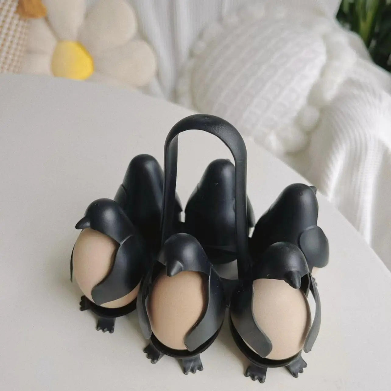 Penguin Egg Cooker & Steamer Rack - Compact & Efficient