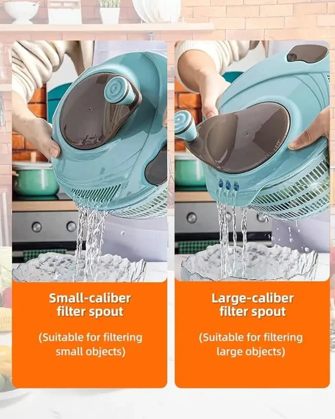 4.24 Quart Salad Spinner with Double Drainage