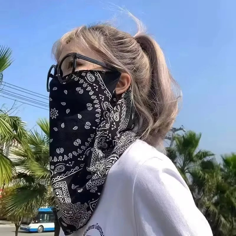 Neck Gaiter Scarf with Ear Loops