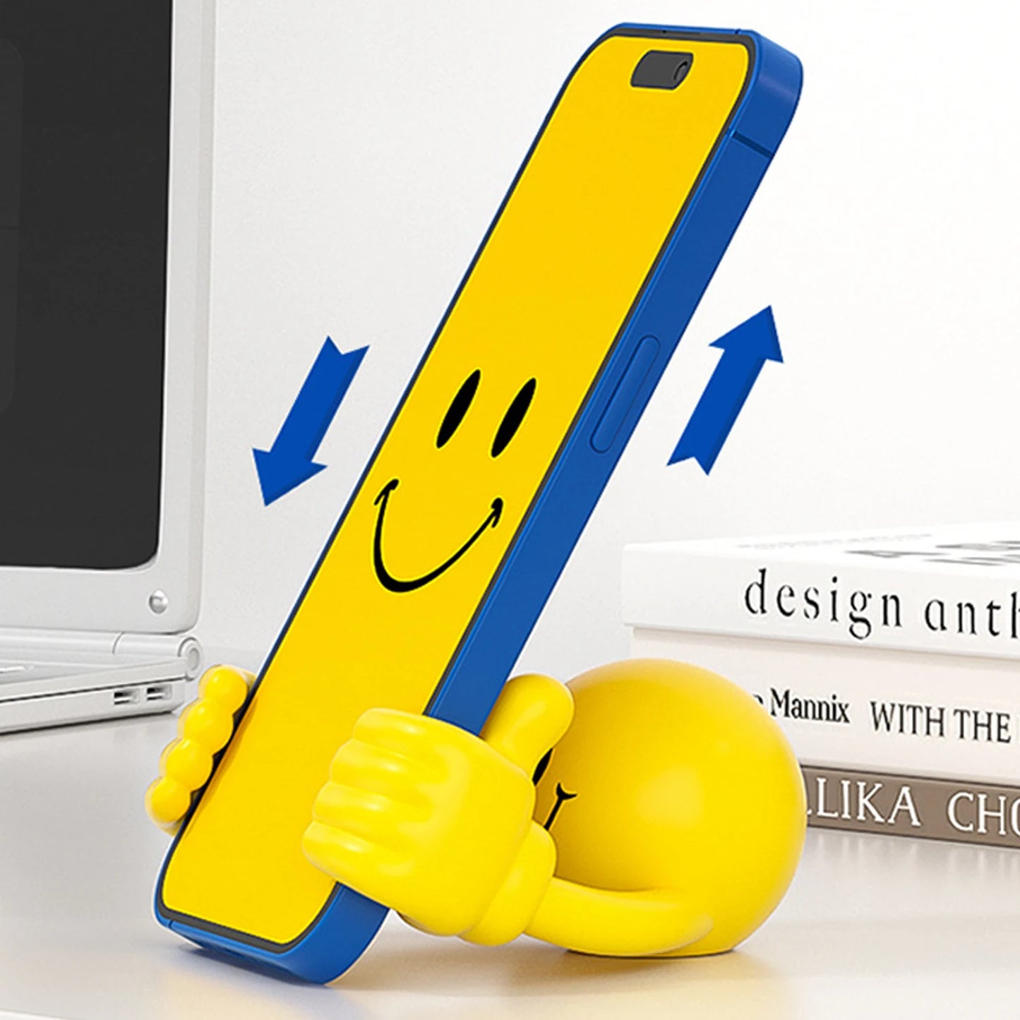 Multi-angle Smiley Thumb Phone Holder