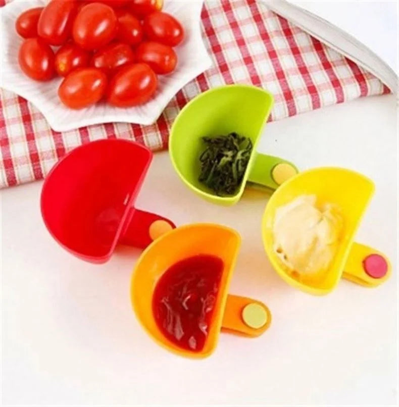 4 pcs Compact Spice Clip for Seasoning & Sauces