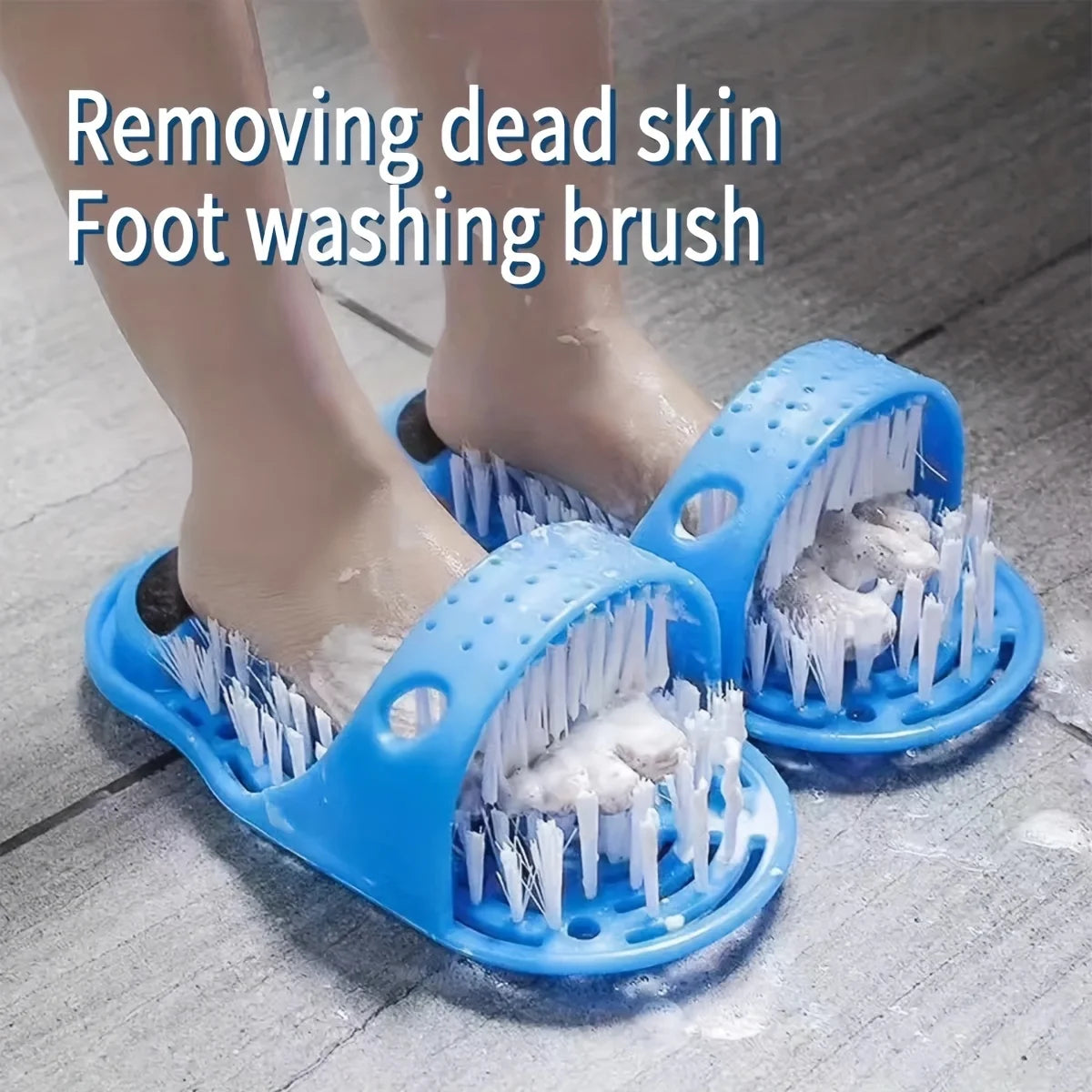 Exfoliating Foot Scrubber & Massager with Pumice Stone