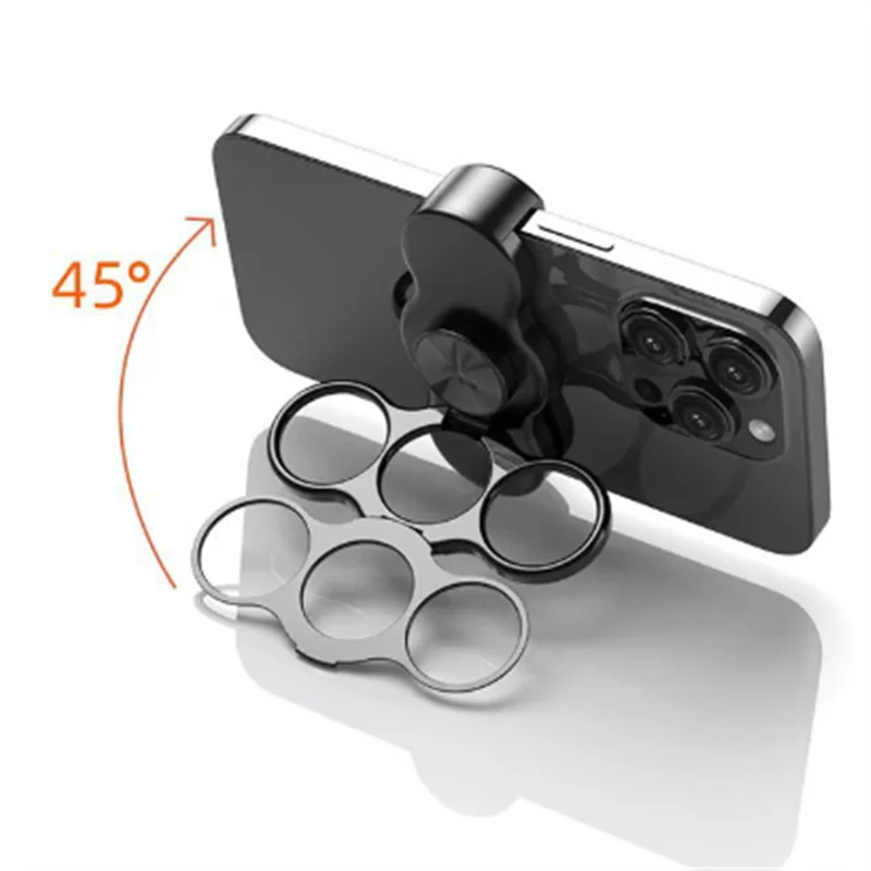 Compact Metal Phone Ring Stand with 360° Rotation