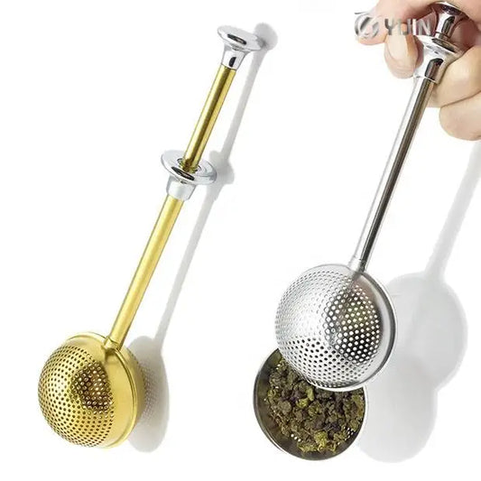 Premium Metal Tea Infuser Strainer with Handle