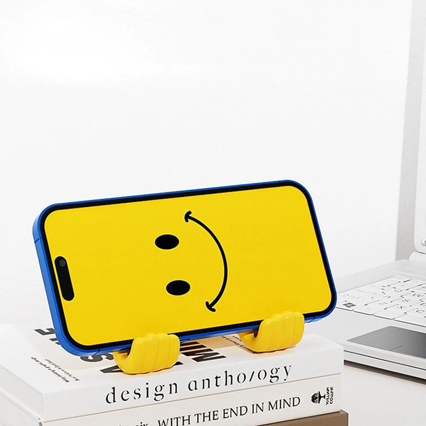 Multi-angle Smiley Thumb Phone Holder