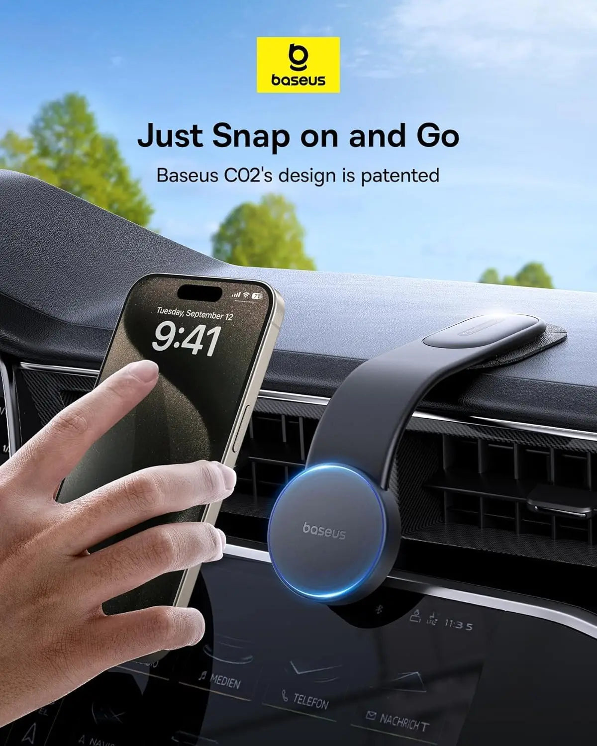 Luxury Magnetic Phone Holder for Car & Desk - Baseusa