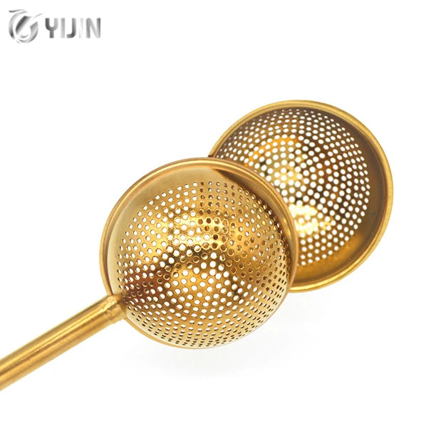 Premium Metal Tea Infuser Strainer with Handle