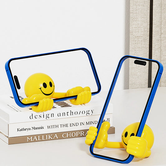Multi-angle Smiley Thumb Phone Holder