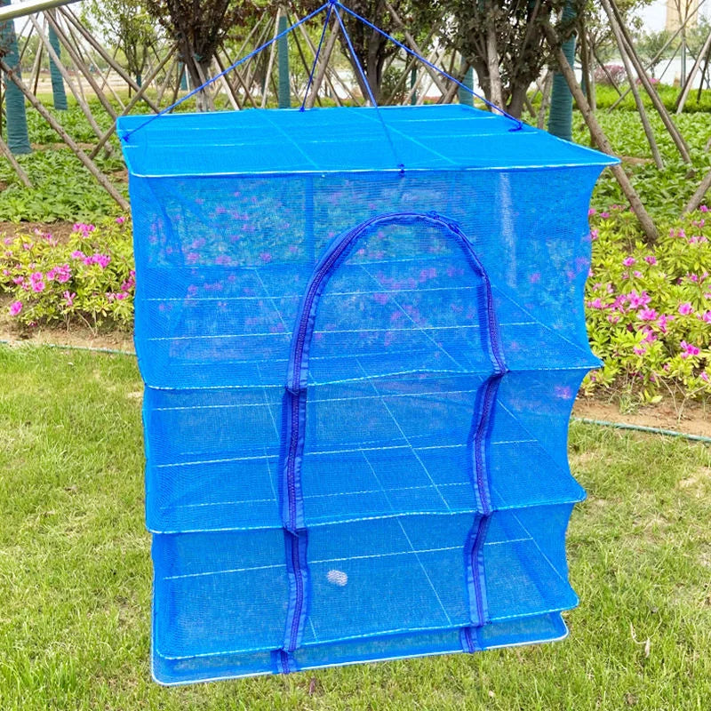 Folding Fish & Veg Drying Net - Fly-Proof & Portable
