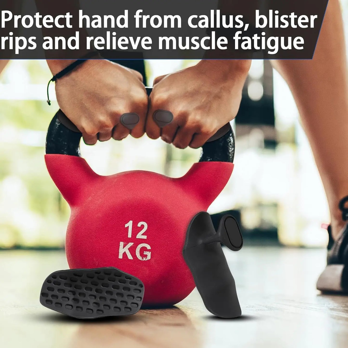 Anti-Slip Workout Grips for Strength Training