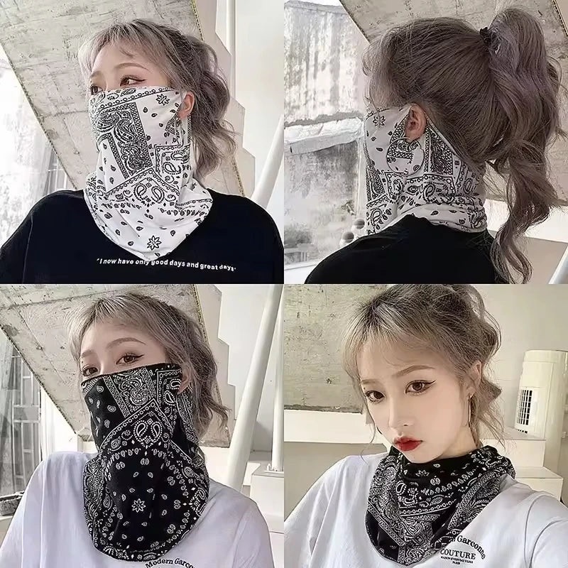 Neck Gaiter Scarf with Ear Loops