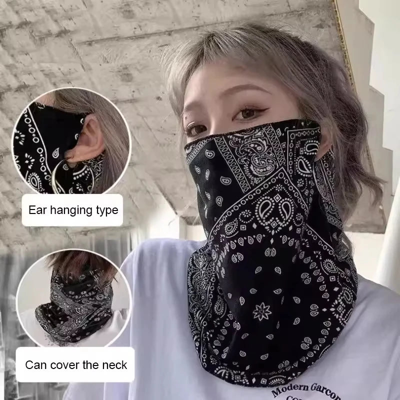 Neck Gaiter Scarf with Ear Loops