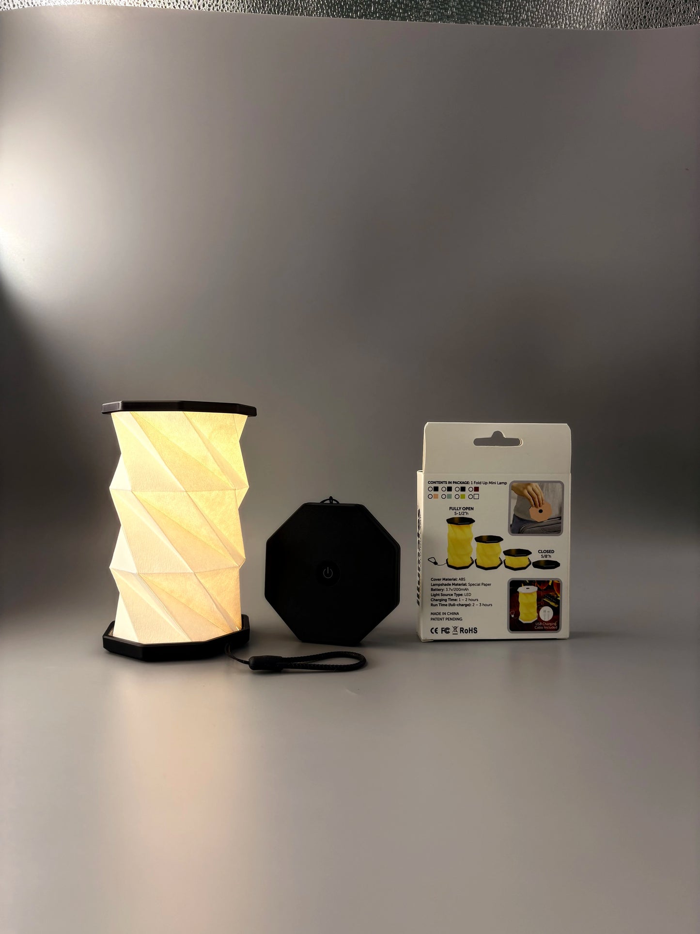 Portable ABS Rotating Light - Waterproof & Rechargeable