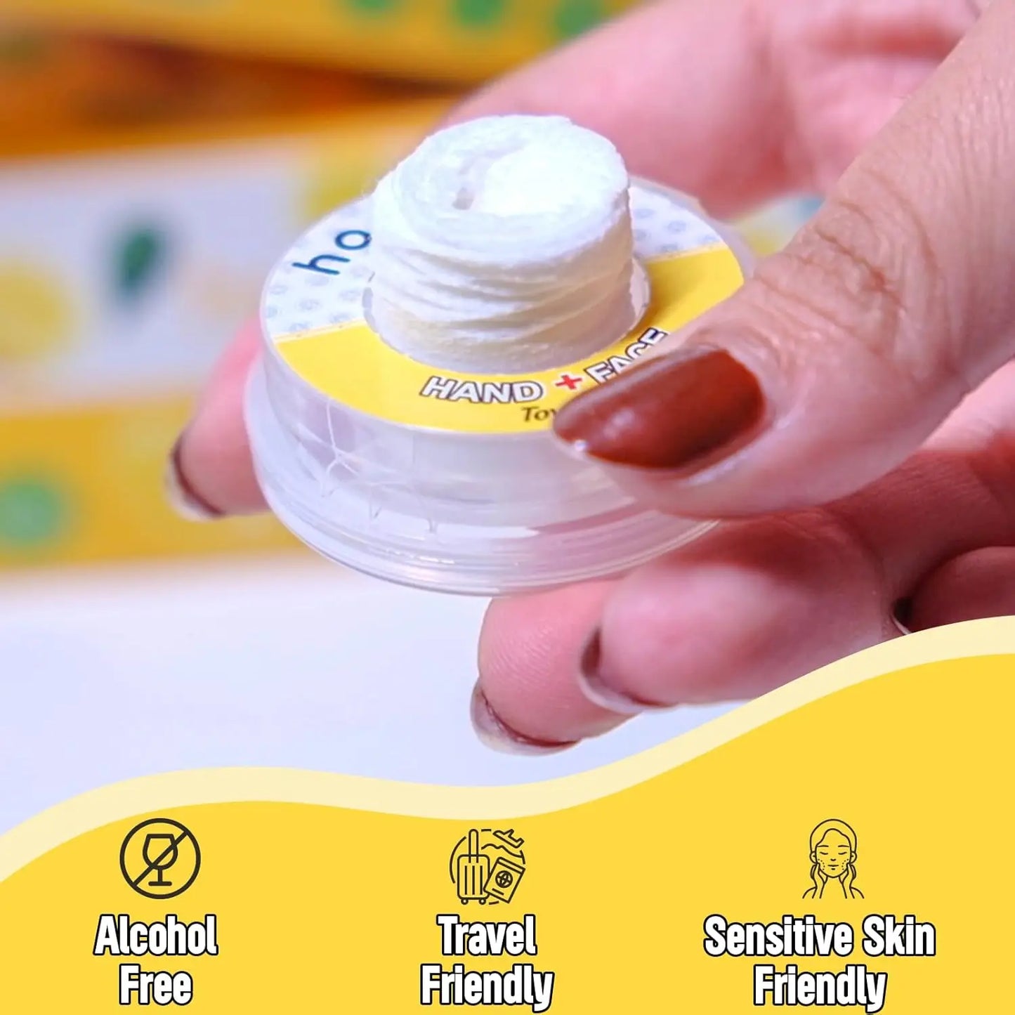 50 PCS Alcohol Hand Wipes